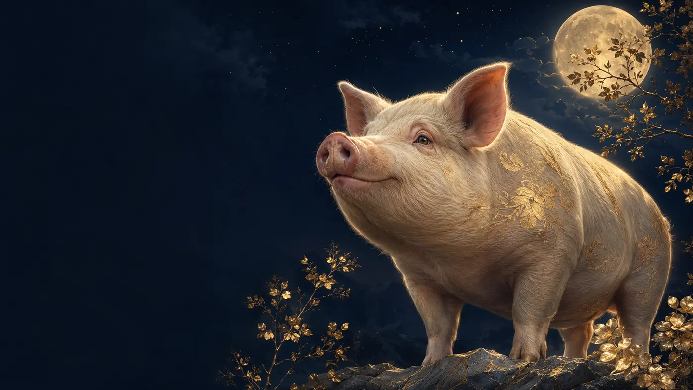 Cochon céleste du zodiaque chinois