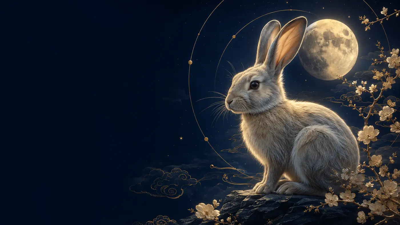 Lapin céleste du zodiaque chinois