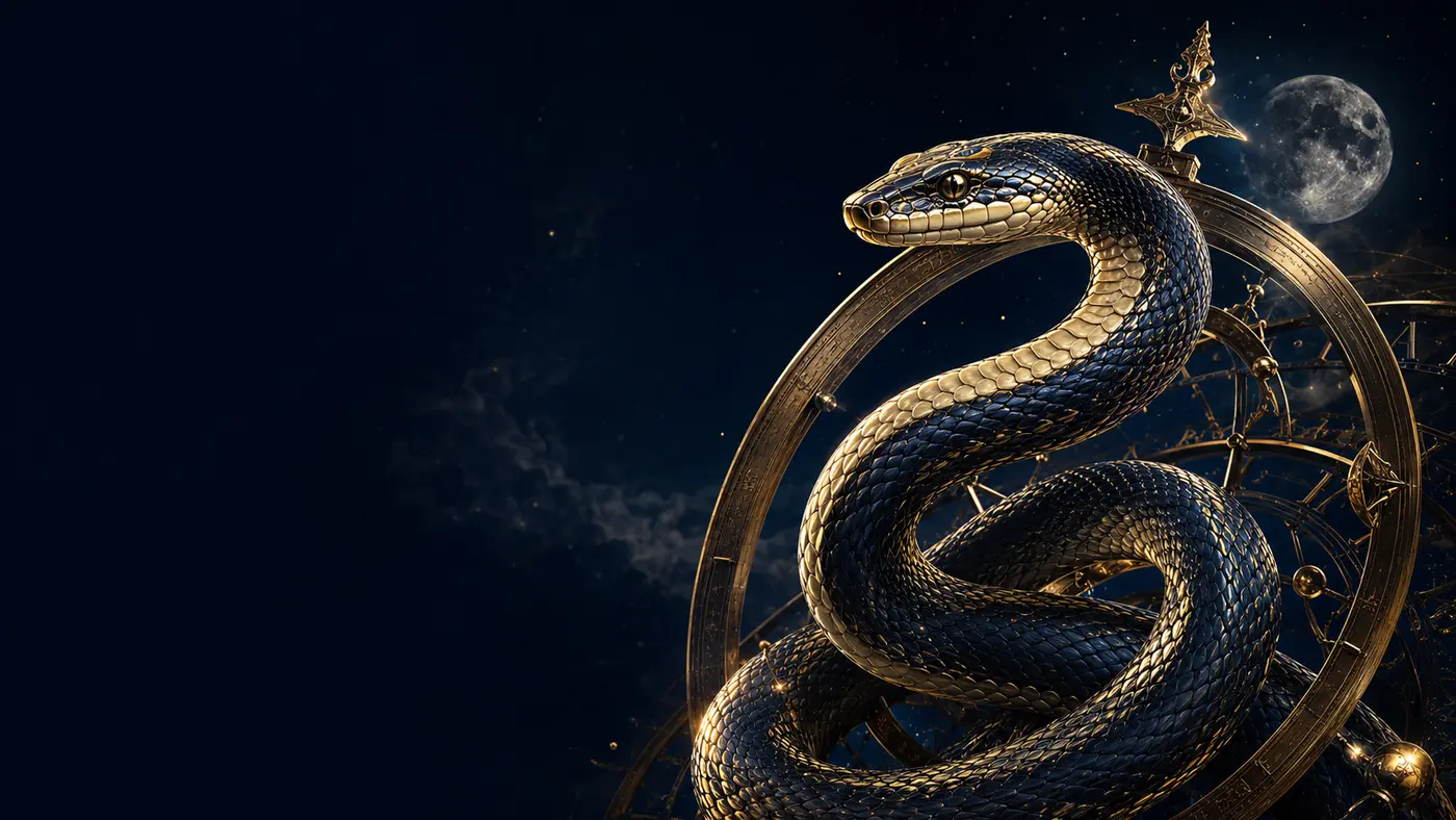 Serpent céleste du zodiaque chinois