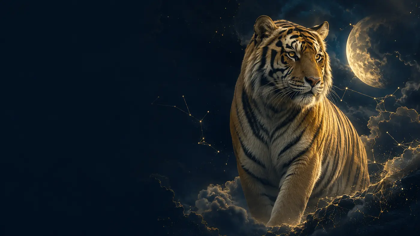 Tigre céleste du zodiaque chinois