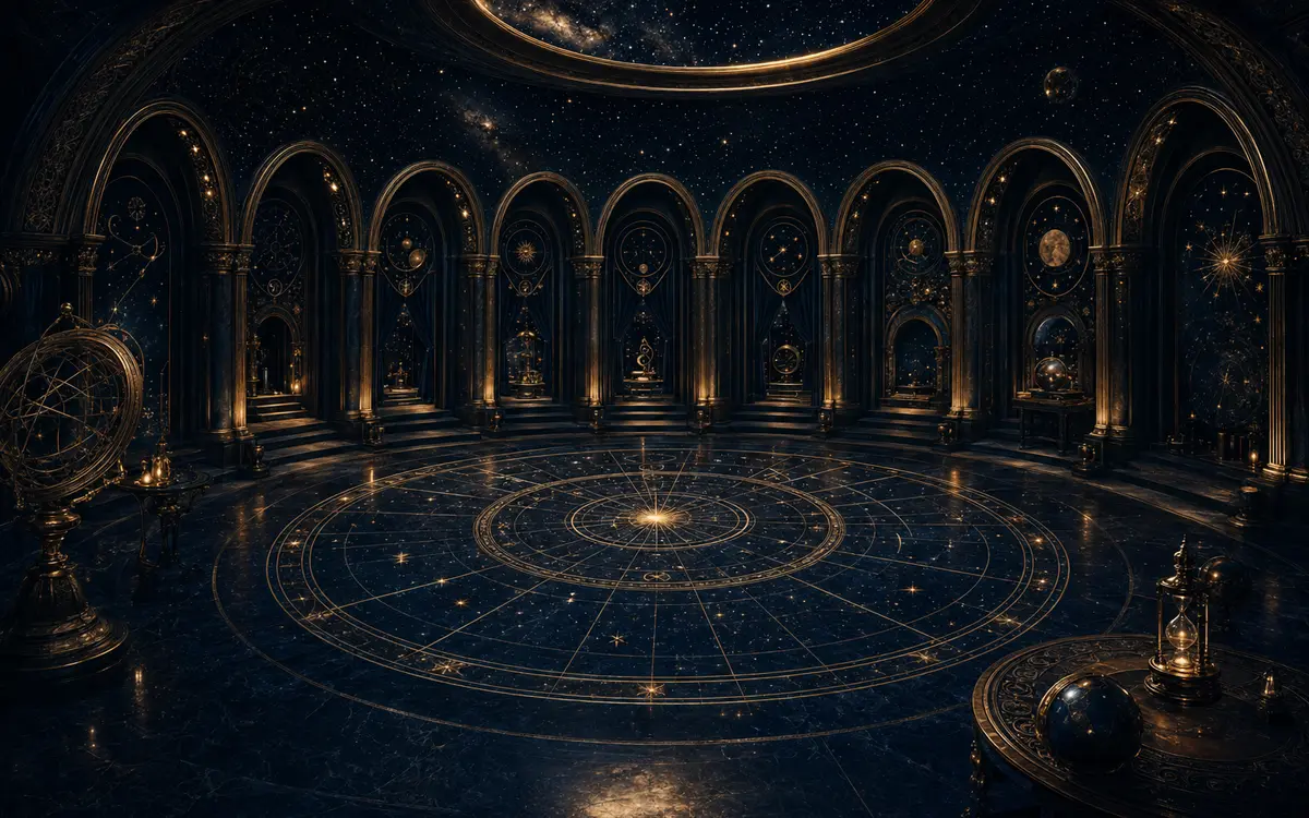 Observatoire céleste aux douze arches représentant les maisons astrologiques